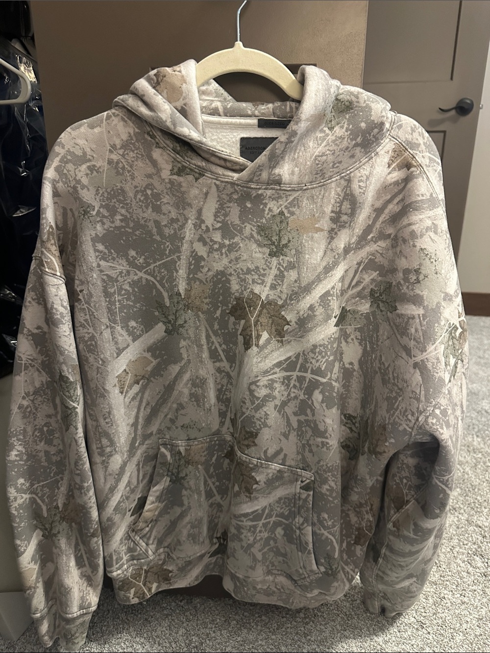 Abercrombie oversized camo hoodie